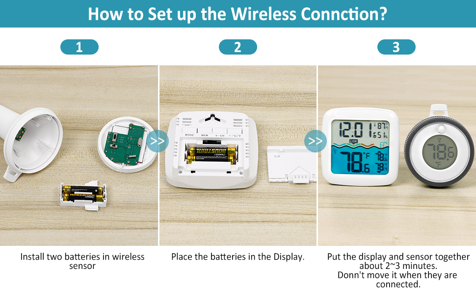 Pool Thermometer Floating Easy Read, Wireless Digital Pool Thermometer