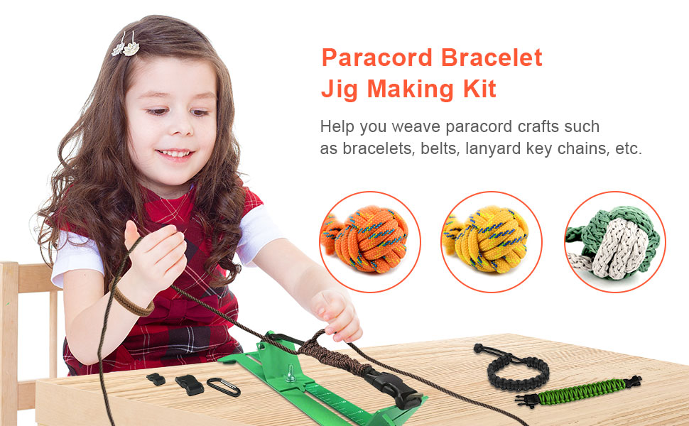 Catcan 2 in 1 Paracord Bracelet Jig, Paracord Bracelet and