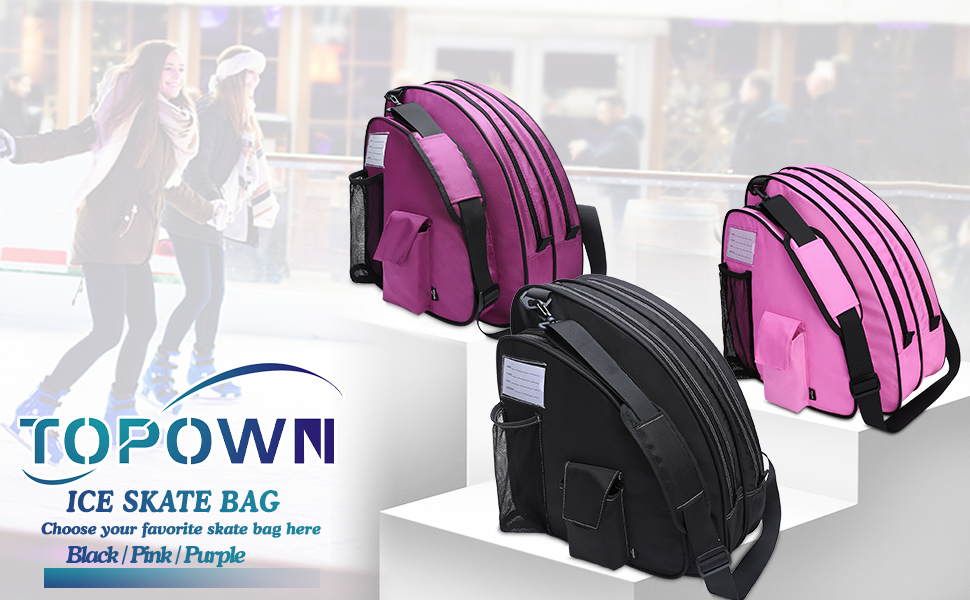 TOPOWN Ice Skate Bag Roller Skates Bag for Boys and Girls Men Inline