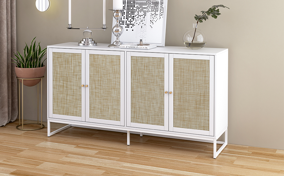 QEIUZON Modern Sideboard Accent Storage