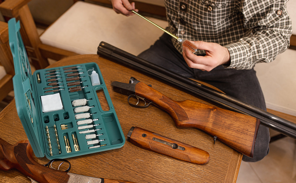 CaliXpert Universal Gun Cleaning Kit with Storage Case and