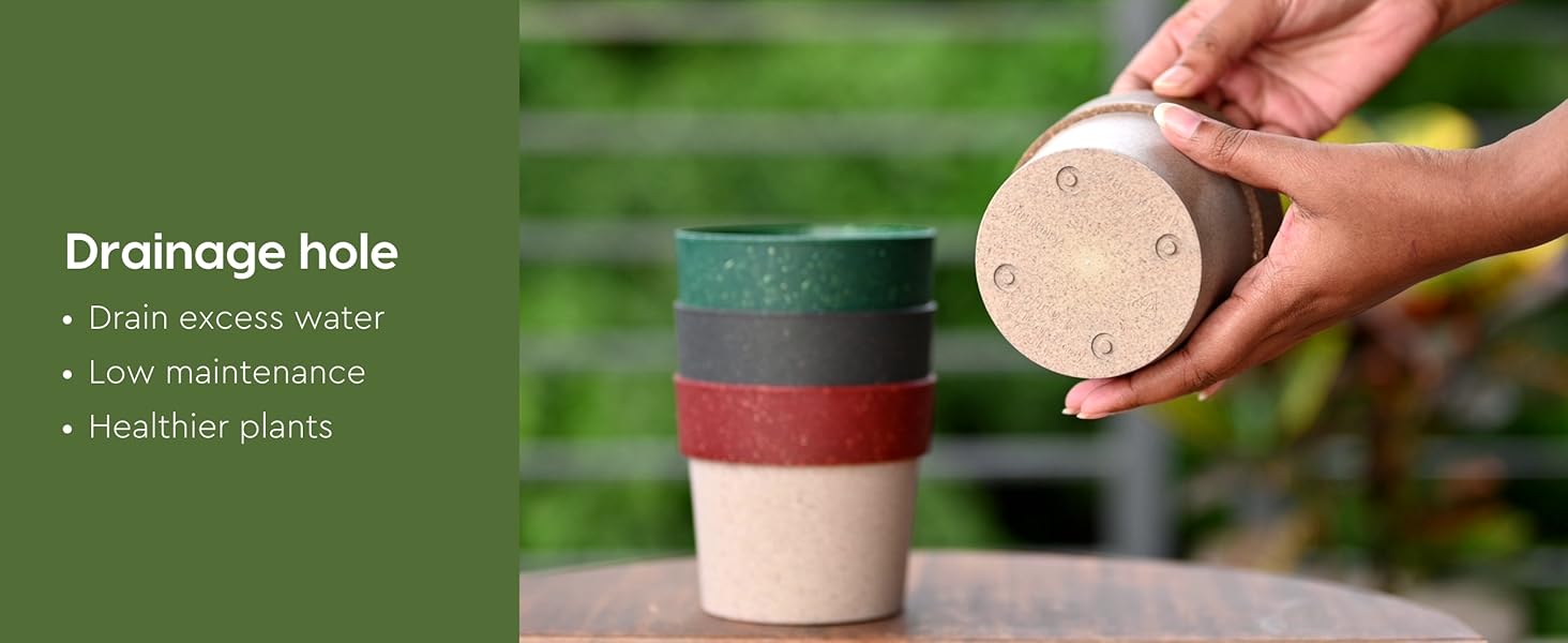 Eha Earth Friendly Ecopod Small Pots for Plant 4 Inch