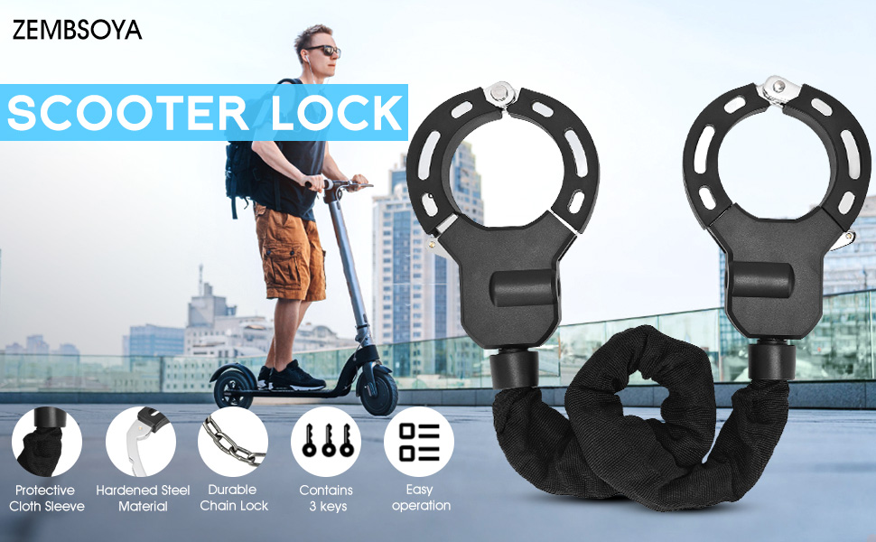 Electric Scooter Handcuff Lock Special Steel Double Ring
