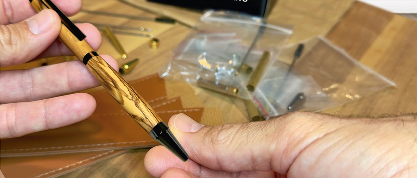 Pen Kits for Woodturning 10 Pack Premium Gold with Bonus 10