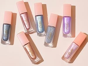 Ombretto Liquido Glitter D'argento Ombretto