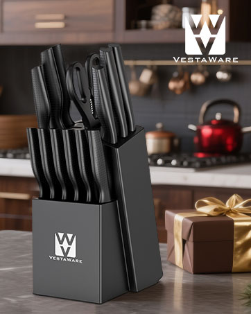 knife set with block