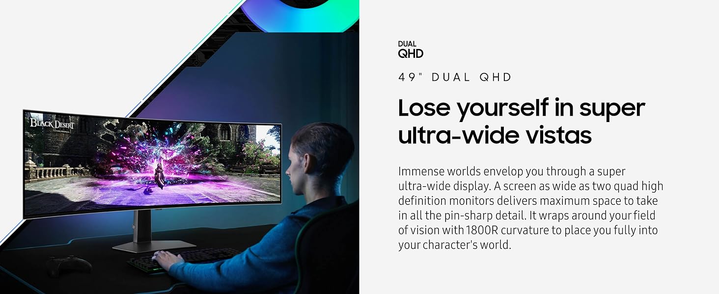 Samsung 49 inch Odyssey OLED G93SC Curved Gaming Monitor