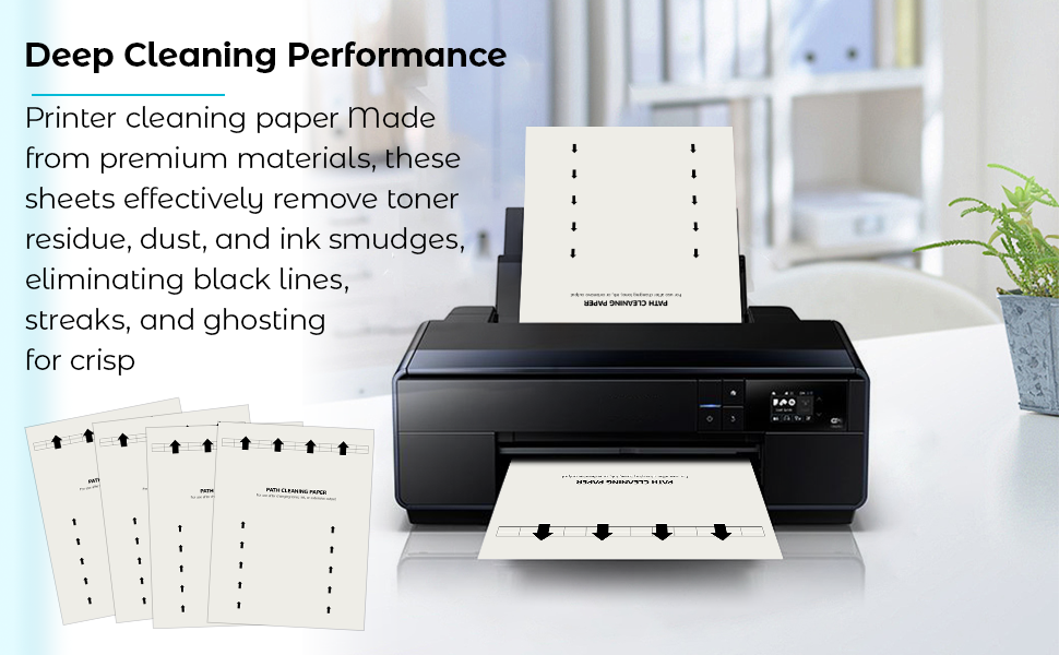 20-Pack Printer Cleaning Sheets Letter Size