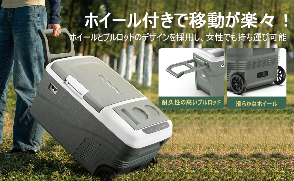 Amazon.co.jp: Alpicool 車載冷蔵庫 38L 2室 ポータブル冷蔵庫 2