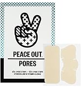 PEACE OUT Skincare Pore Minimizing Strips, Hydrocolloid Pore-Refining Nose and Face Strips with R...