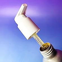 Executive Shaving pre shave oil pump open