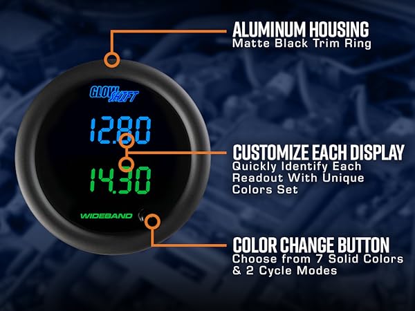 Amazon.com: GlowShift Black 7 Color Dual Digital Wideband