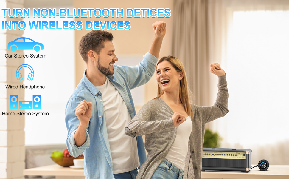 Bluetooth Car kit Aux Receiver, Portable 3.5mm Aux