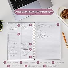 date book mom planner schedule book calendar notebook planner journal goals journal