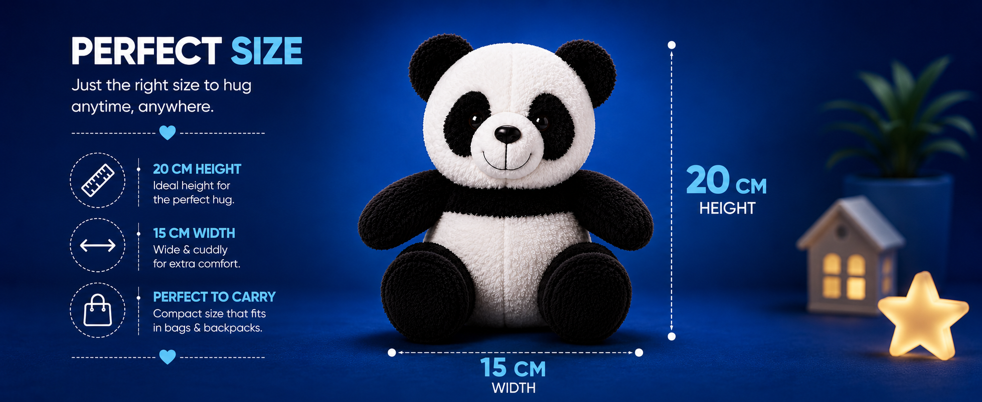 Cute Panda Plush Toy - Soft Stuffed Animal -20 Cute Panda Plush Toy - Soft Stuffed Animal -20