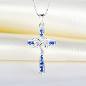 silver cross necklace