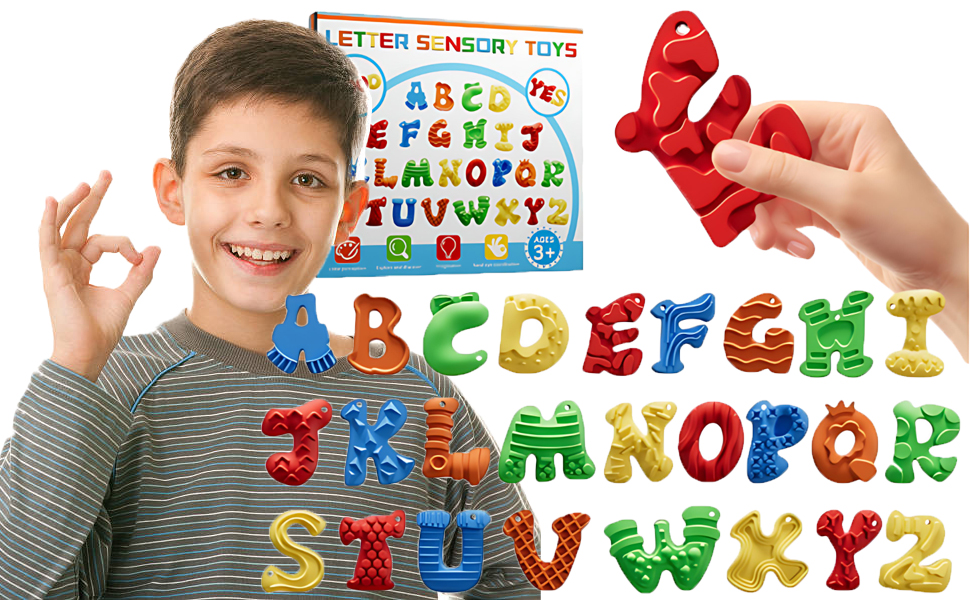 26pcs A-Z Various Letter Fidget Toys
