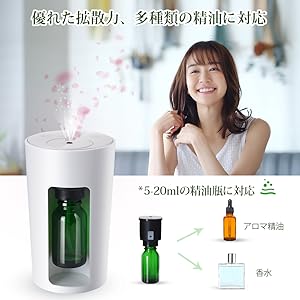 アロマディフューザー ミスト 精油 白 自分好みにDIY アロマディフューザー ミスト 精油 白 自分好みにDIY ☆自分好み