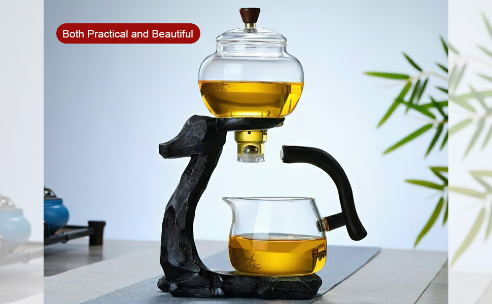 Tea Pot, Lazy Kungfu Drip Teapot with Infuser