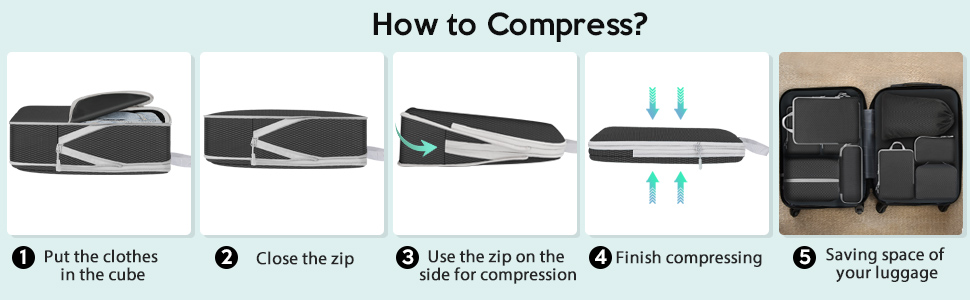 Organisateur Valise Lot de 9