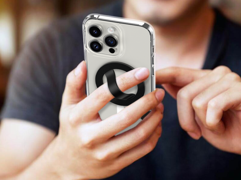 SUPMEGA Phone Grip for MagSafe, Grip & Stand with