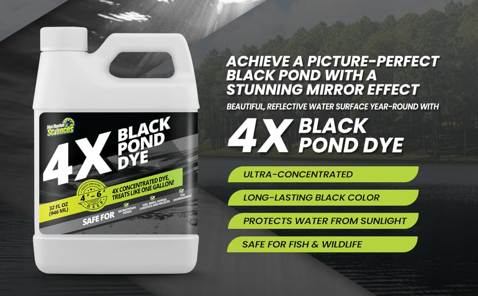 Reflective Black Pond Dye 4X Concentrate