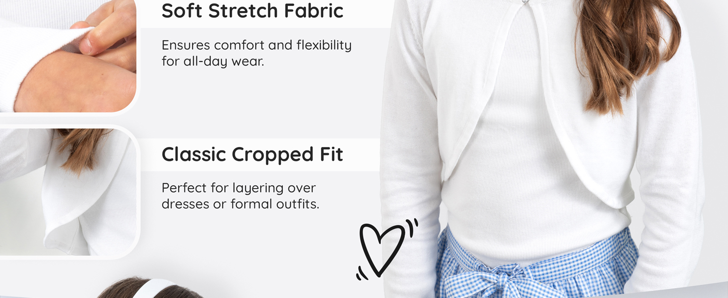 Soft Stretch Fabric, Classic Cropped Fit