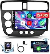 EWLSAC Android 13.0 Double Din Car Stereo Radio Player for Honda Civic 2000-2005 9 Inch HD Touch ...