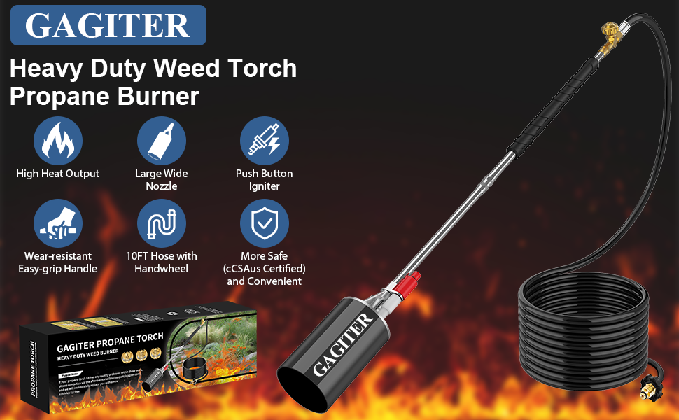 Amazon.com : GAGITER Propane Torch Weed Burner Kit,Blow