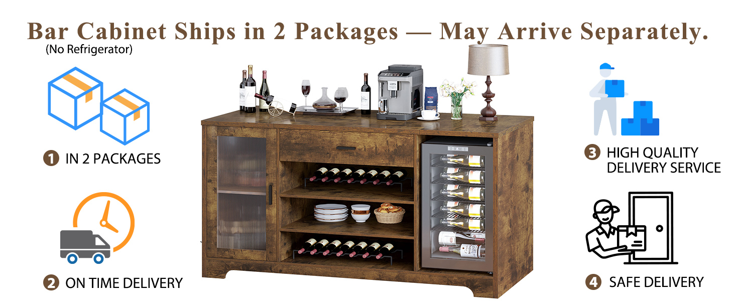 bar cabinet with fridge