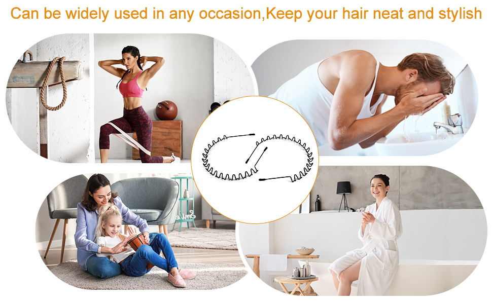 Hairband metal headband men headband mens headbands for long hair mens hair band