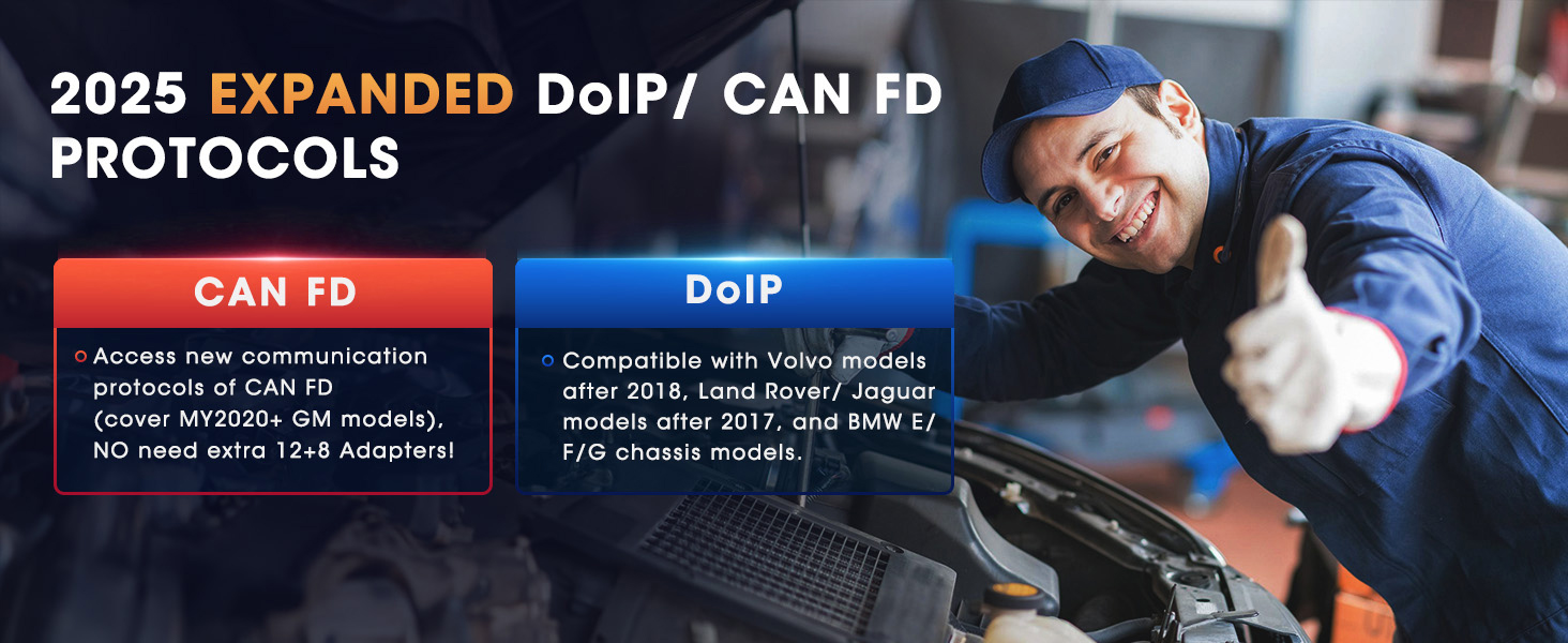 new doip can fd diagnostics protocols 