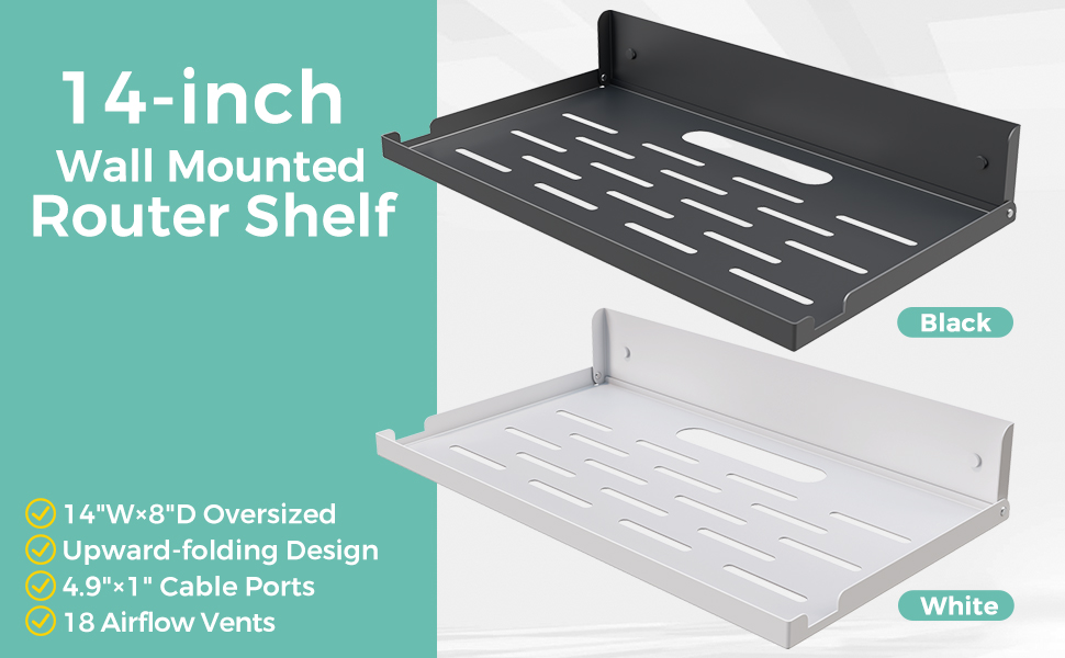 wall mount Router shelf