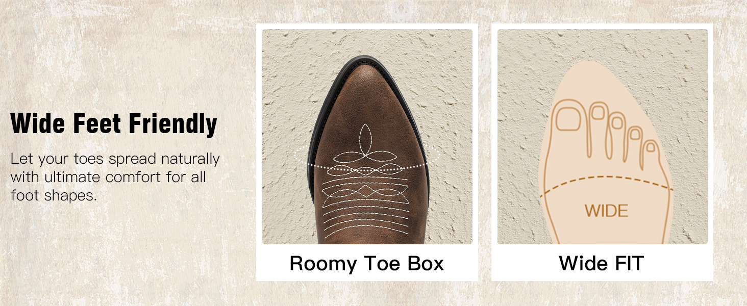 wide cowboy boots women