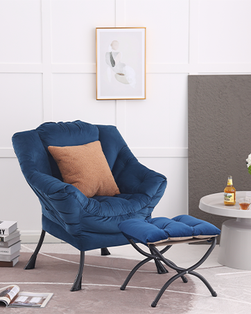 Lazy Chair with Ottoman