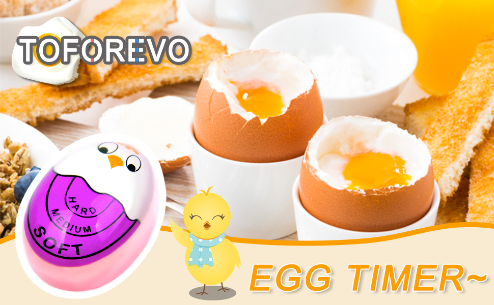 Egg Timer Sensitive Hard & Soft Boiled Color Changing