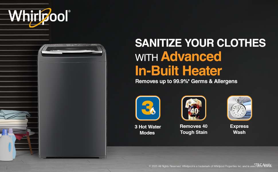 Fullu automatic machine, Whirlpool fully automatic machine, washing machine