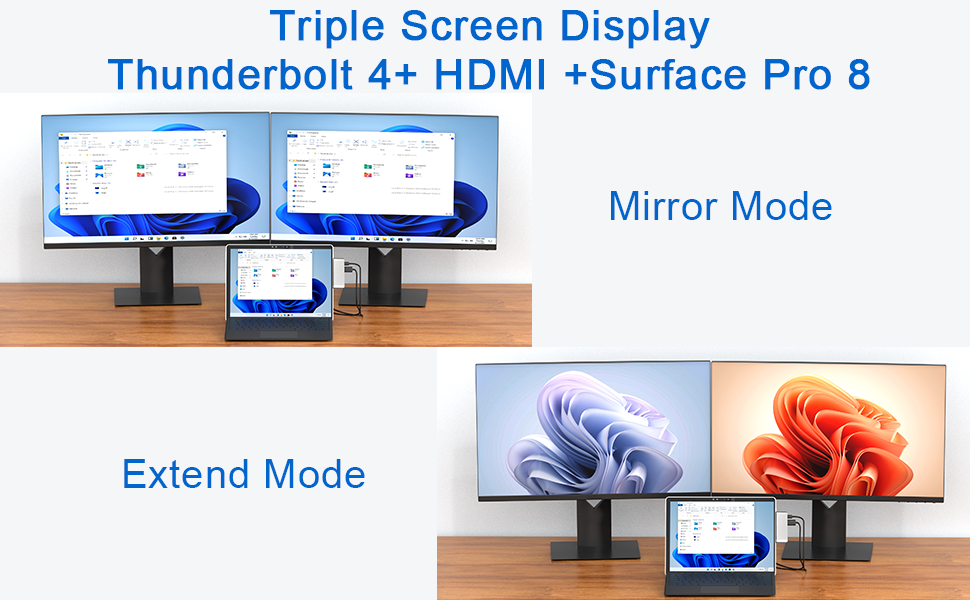 Amazon.com : Surface Pro 8 Docking Station, Surface Pro 8 Hub with 4K ...