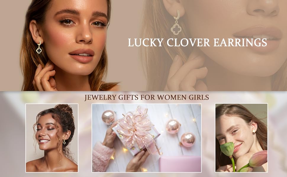 clover earrings for women girls