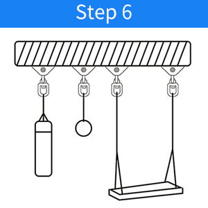 360 Rotating Hammock Hanging Kit - Heavy Duty Stainless Steel 1000 lb Loading Hammock Hooks for Trapeze, Yoga, Boxing Bag, Hammock Chair, Porch 19 Suitable for hanging swings,hanging chair.