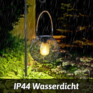 IEEILULU Solarlampen für Außen, 2 Stück Solar Laternen mit Wolframlicht