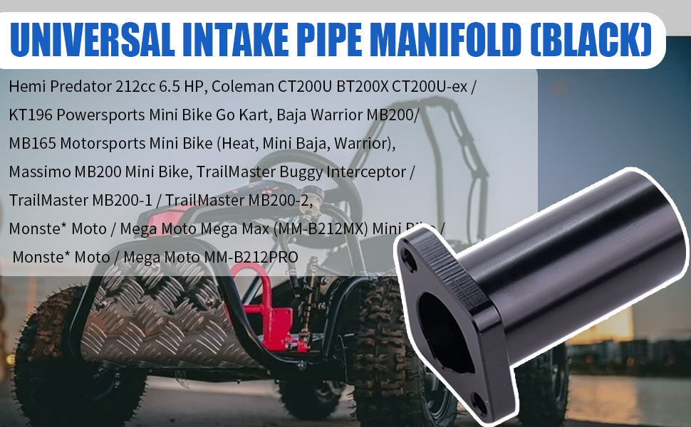 Amazon.com: CIOM Universal Intake Pipe Manifold (BLACK) and