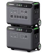 GROWATT HELIOS 3600 Solar Generator: 3686Wh LiFePo4 Portable Power Station and Expansion Battery ...