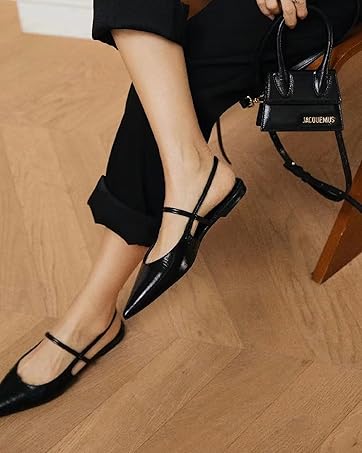 Lace Slingback Shoes