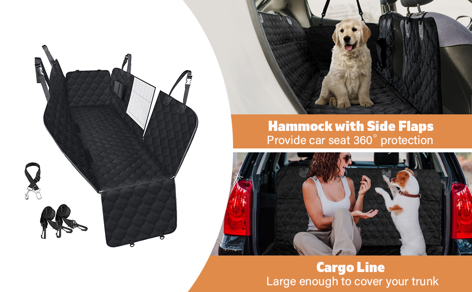 Car Seat Cover for Dogs Dog Seat Cover for Back Seat Dog Car Hammock Nonslip Back Seat Protection