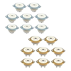 Amazon.co.jp: karim 真空管ソケット MT管 9ピン セラミック