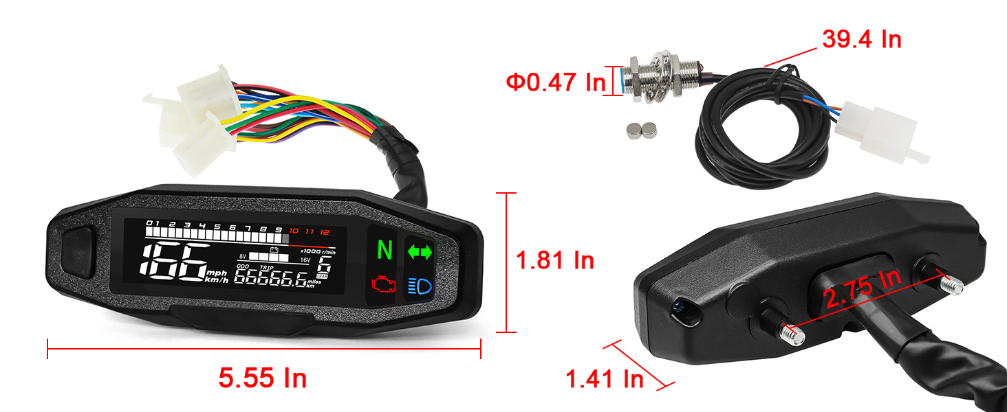  motorcycle gauge cluster