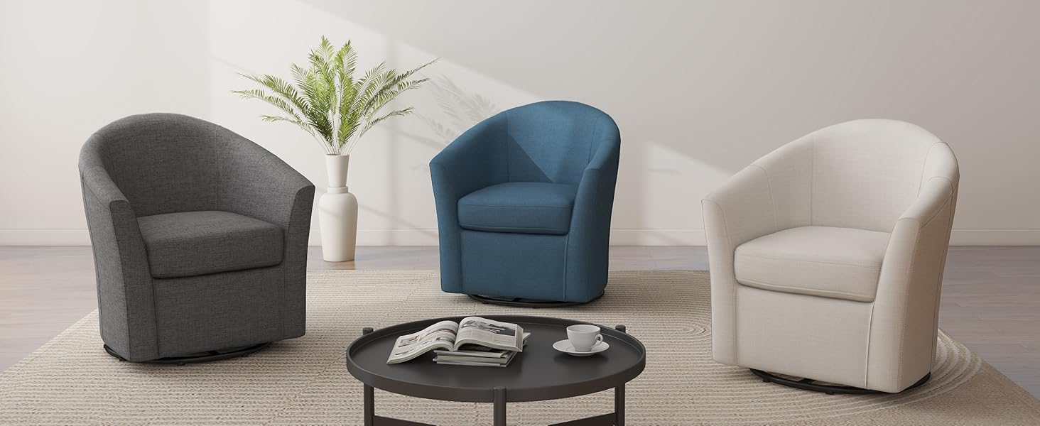 Swivel Chair with Metal Base