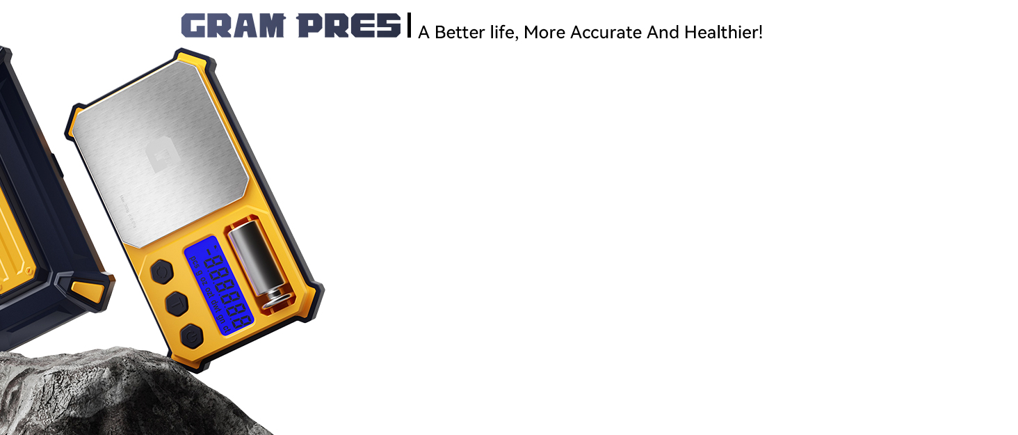 Digital Gram Scale Accuracy 0.01g Brand Background