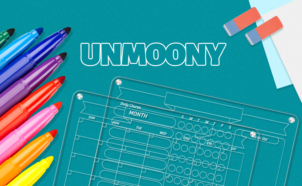 2 Pack Acrylic Acrylic Calendar (16”x12